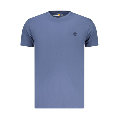 Blue organic cotton men's t-shirt, Blue, medium