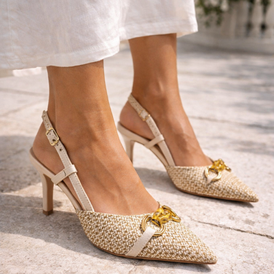 Meredith heels, Beige, medium