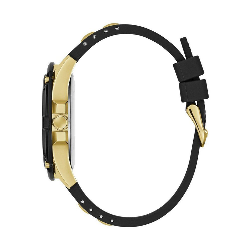 Black synthetic dress watch-null