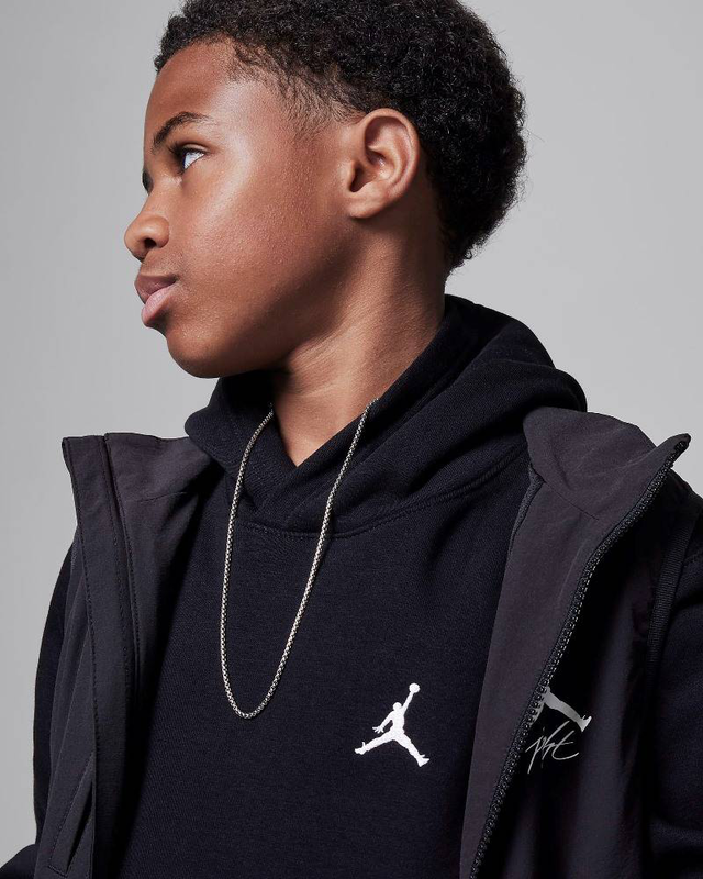 Nike jordan boys mj brooklyn fleece pullover image number null