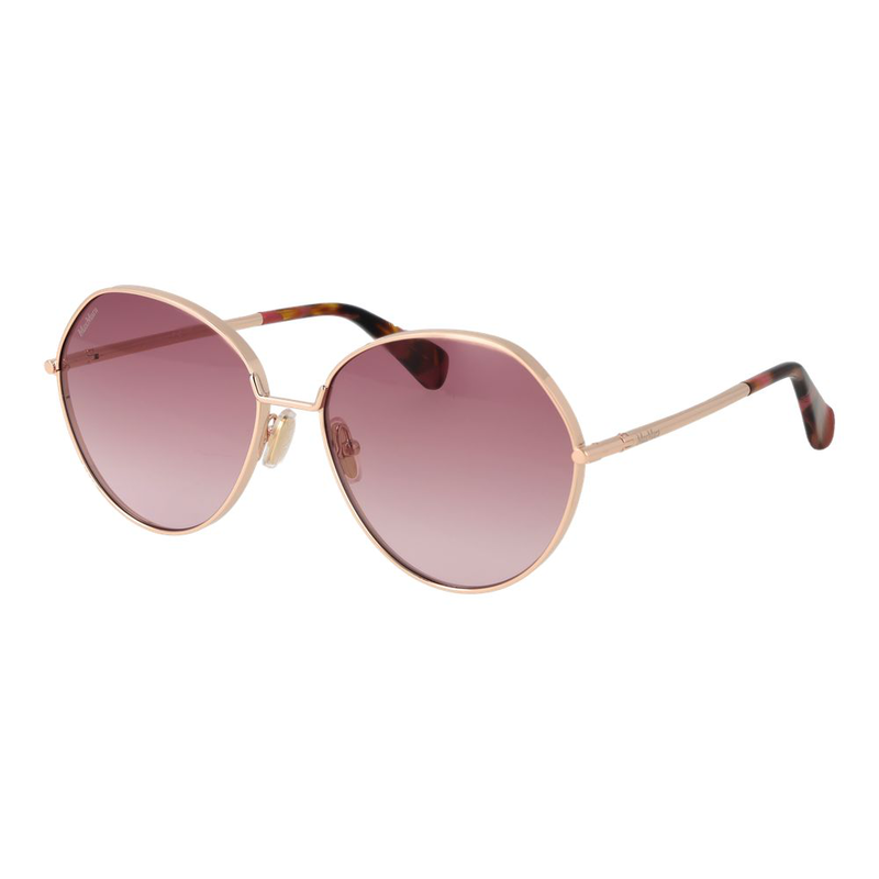 Rose gold metal sunglasses-null
