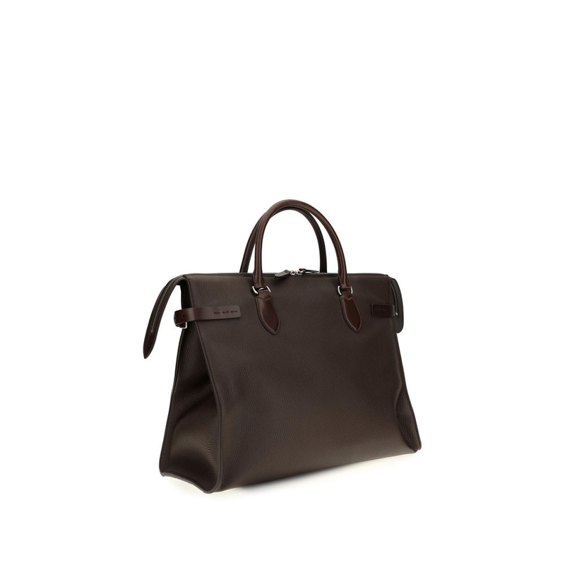 Brown calf leather bos taurus handbag-null