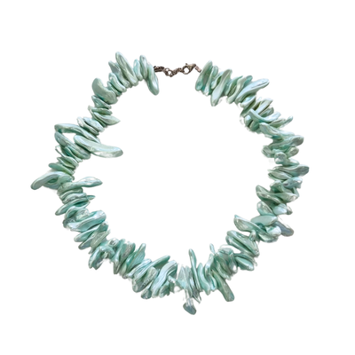 Silver shell necklace - veraman