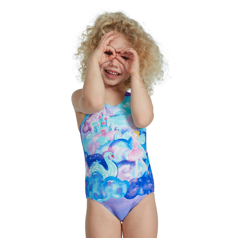 Speedo infant girls digital placement swimsuit (07970-h098) image number null