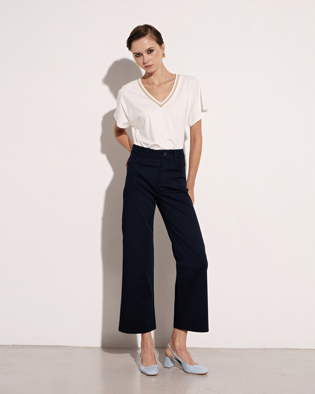 Trouser cotton cropped-null