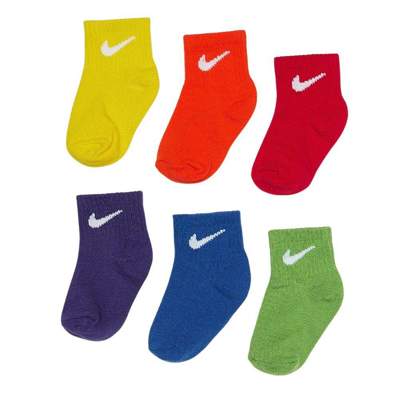Swoosh 6pk infant ankle sock-null