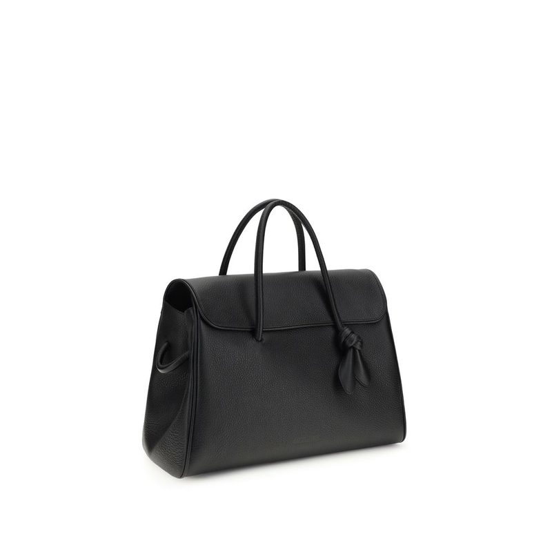 Black calf leather bos taurus handbag-null
