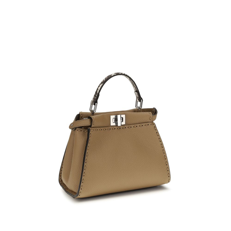 Beige calf leather bos taurus handbag-null