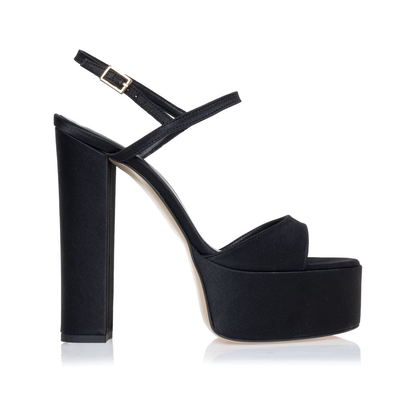 Sante shoes saten, Black, medium