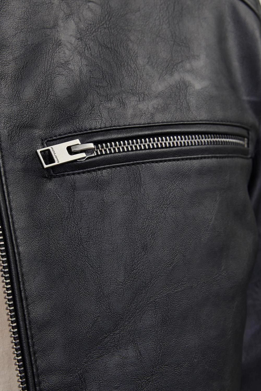 Jack & jones dylan faux leather jacket image number null
