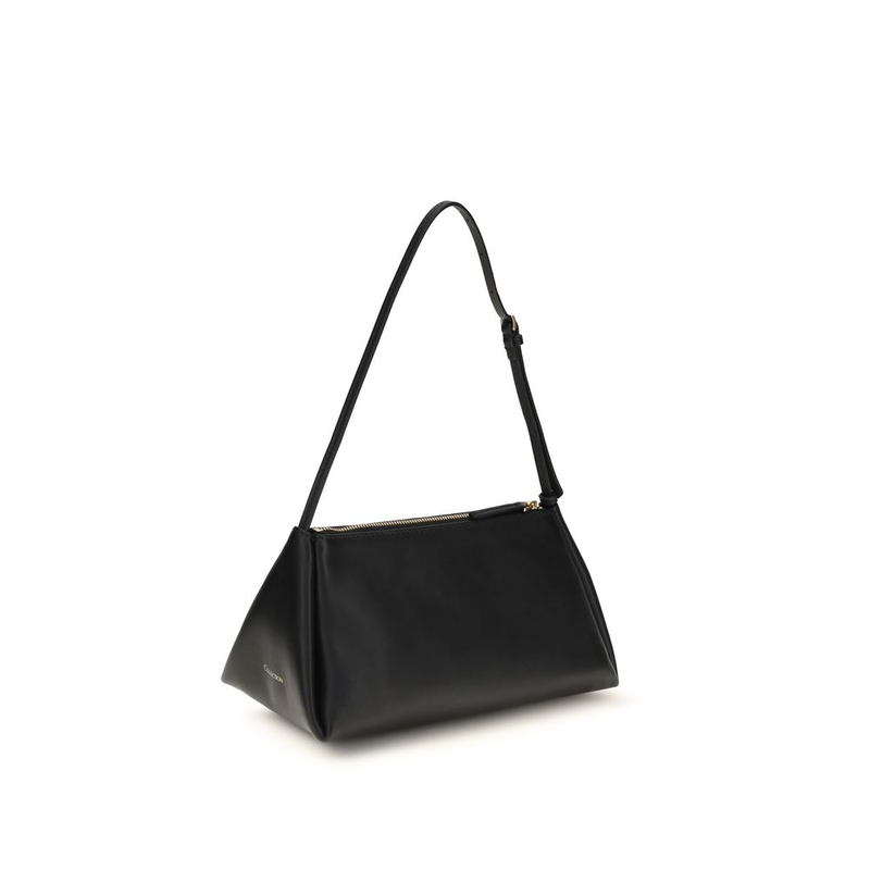 Black calf leather bos taurus handbag-null