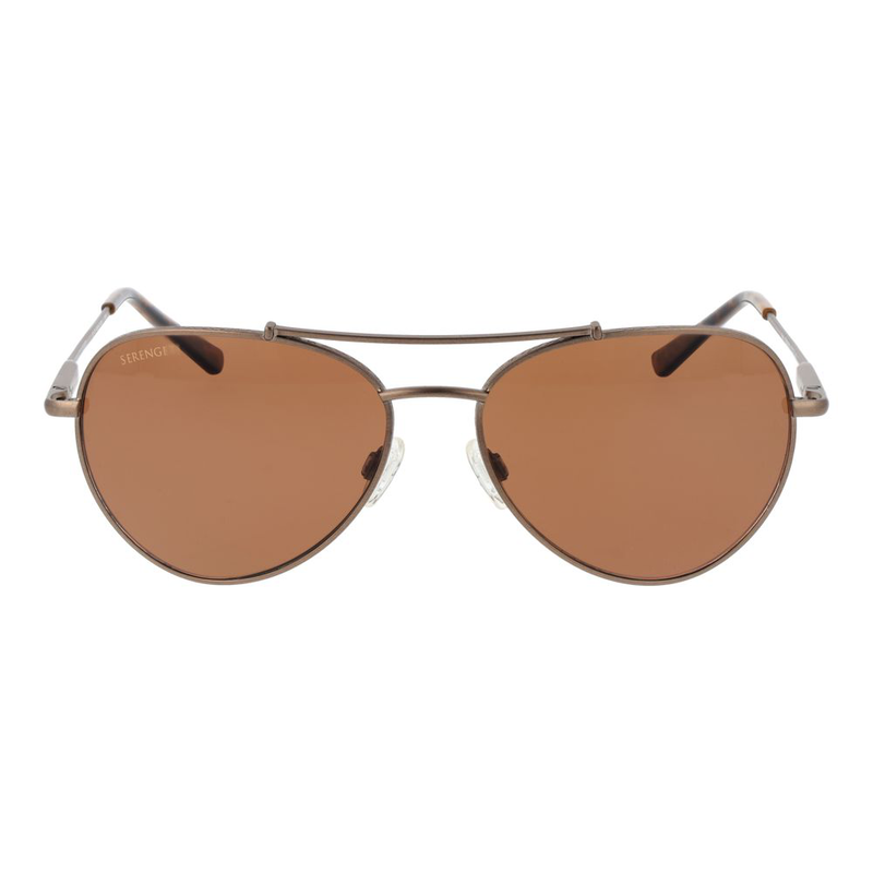 Brown metal sunglasses-null