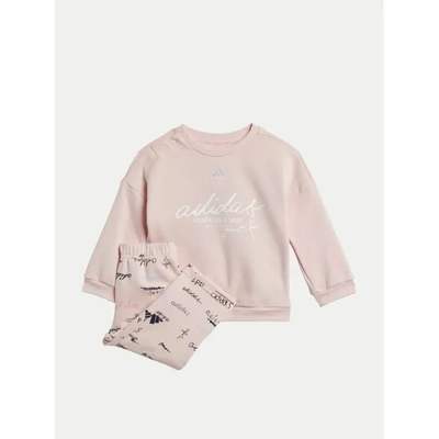 Adidas infant bluy jogger set, Pink, medium
