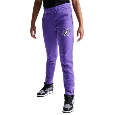 Nike jordan youth take flight snap fleece pant, Purple Vision, medium