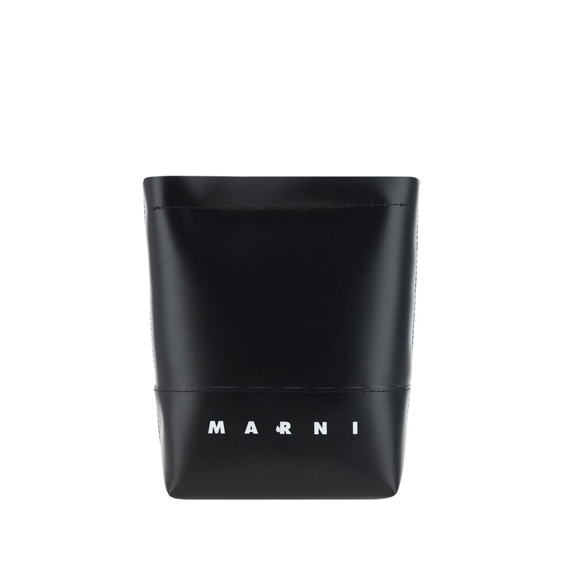 Black polyester shoulder bag-null