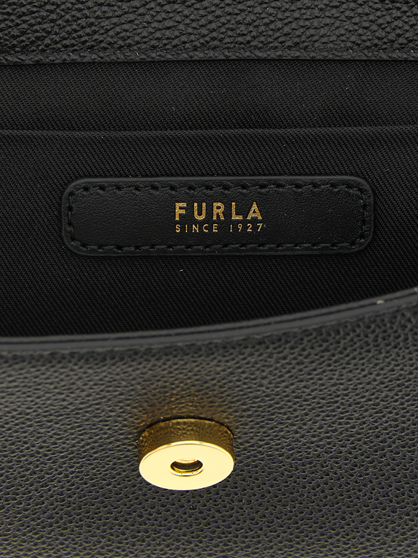 Black calfskin handbag-null