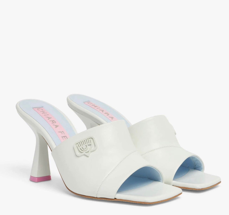 Product image: Chiara ferragni eyelike mule sandals white-null