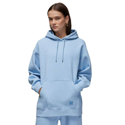 Flight fleece womens pullover hoodie, Blue Grey, medium