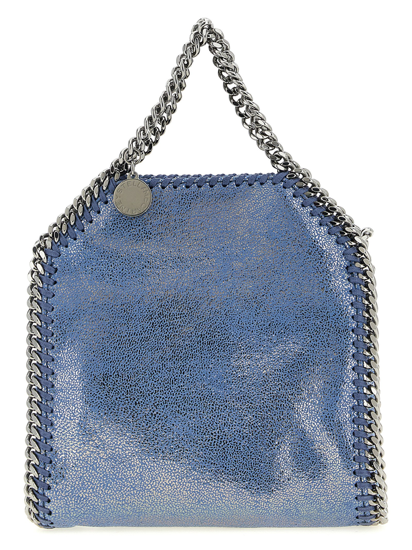 Blue polyester handbag-null