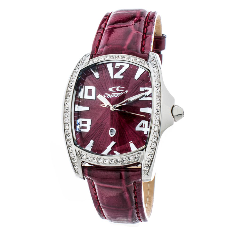 Multicolor leather dress watch-null