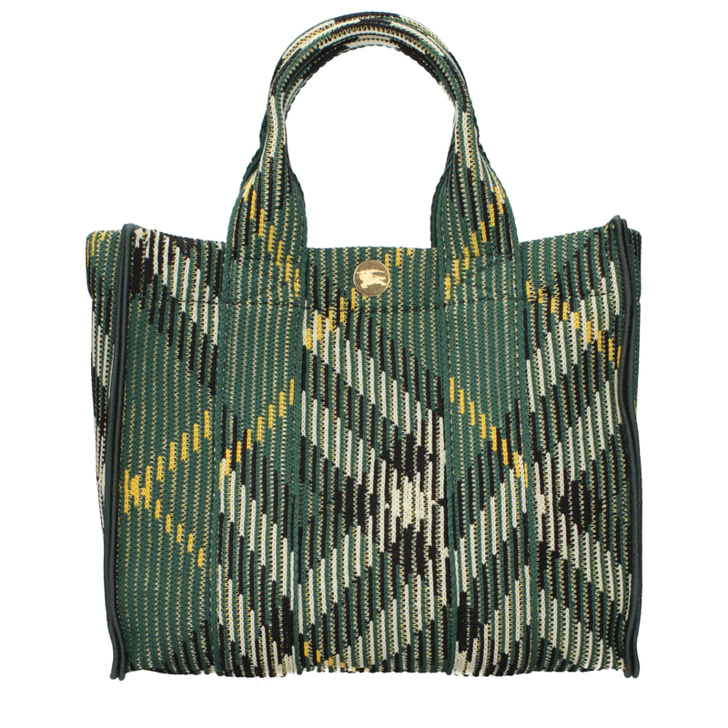Green fabric handbag-null