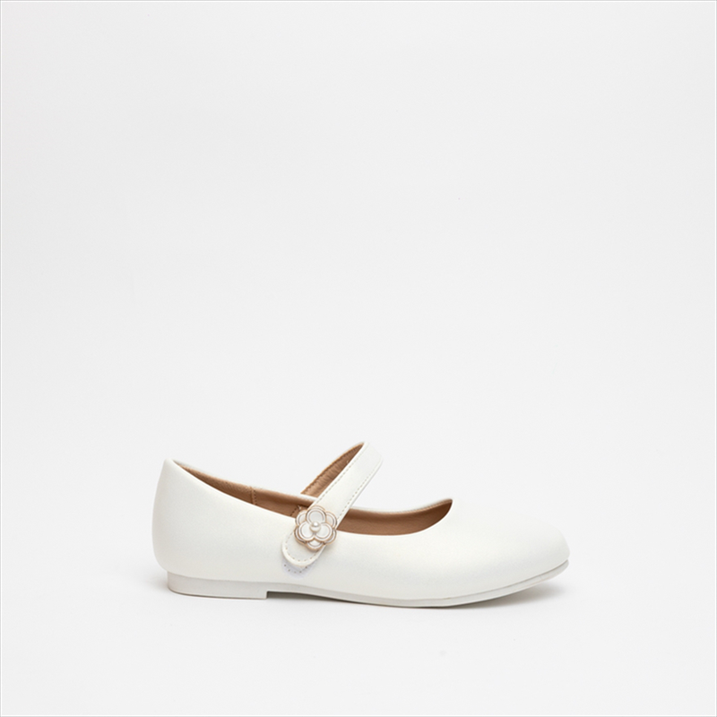 Miss belgini girls mary jane ballerinas with chic flower detail-null
