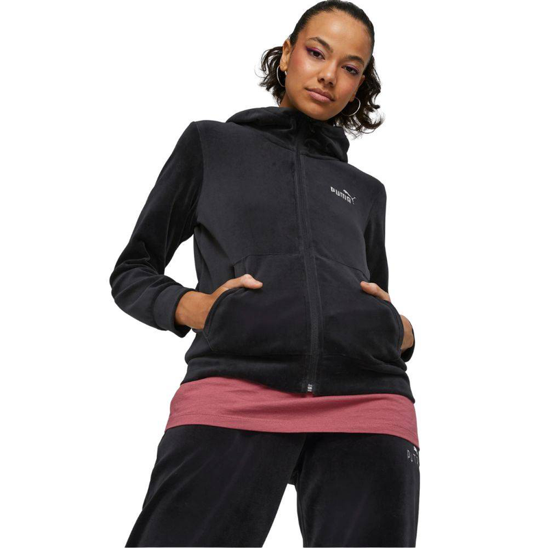 Product image: Puma ssentials+ velour full-zip hoodie-null