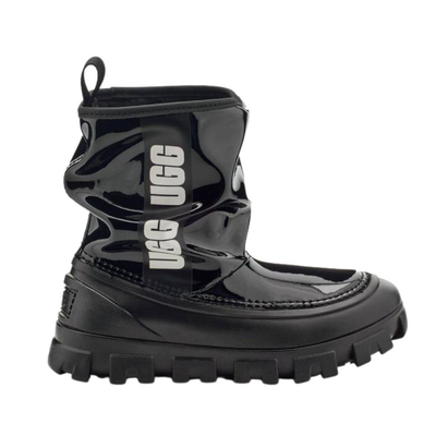 Ugg classic brellah mini kids boot, Black, medium