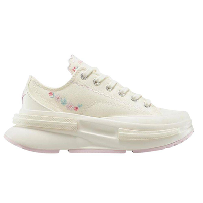 Run star legacy cx floral embroidery, Egret / Pink, medium