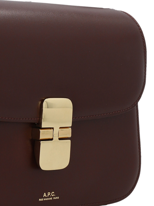 Bordeaux cowhide crossbody bag-null