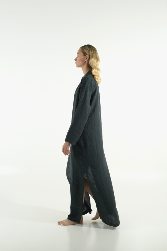 Emma linen dress image number null
