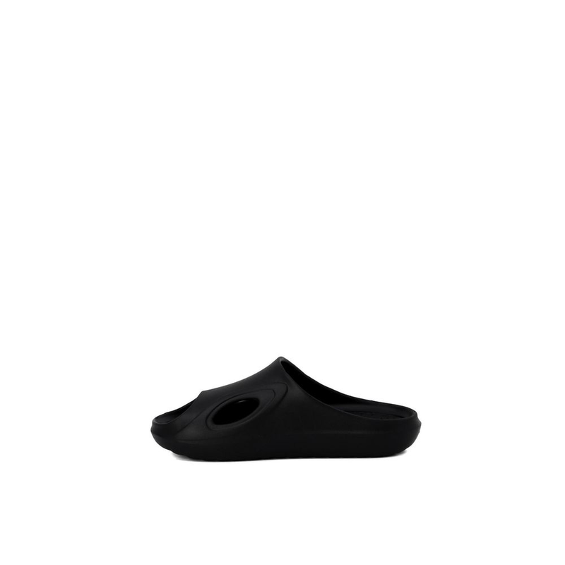 Black polyethylene slippers-null