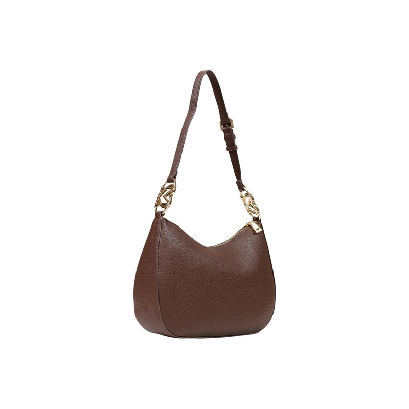 Brown polyethylene handbag-null