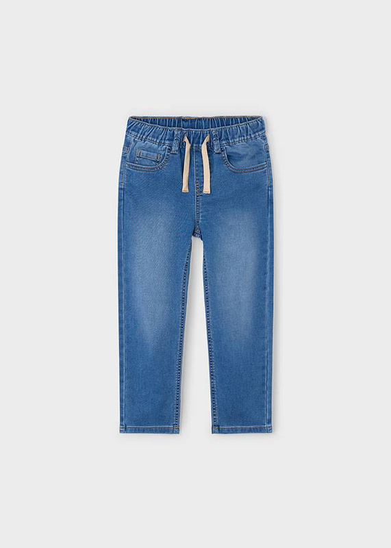 &Pi;&alpha;&nu;&tau;&epsilon;&lambda;&omicron;&nu;&iota; soft denim jogger-null