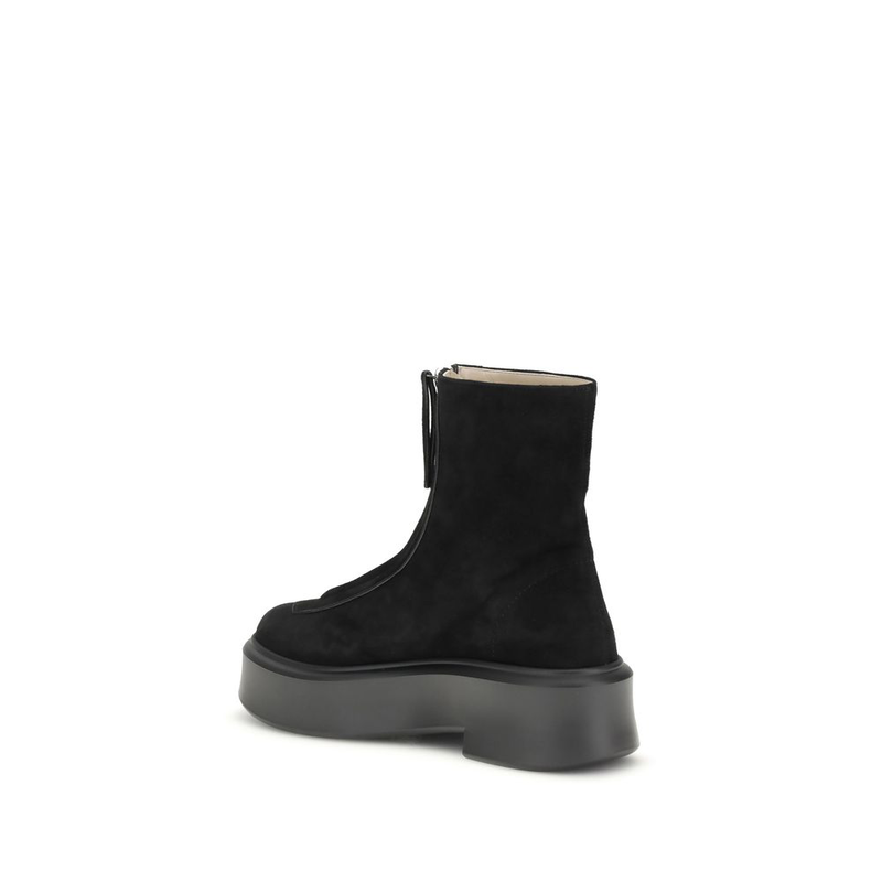 Black calf leather bos taurus lace-up boots-null