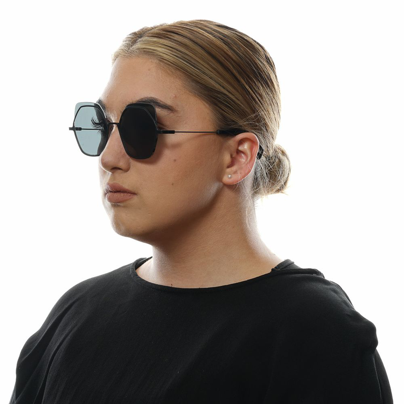 Black metal & plastic sunglasses-null