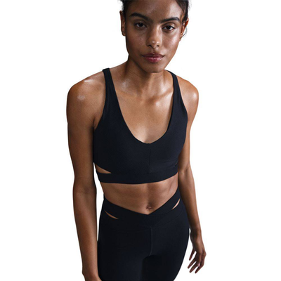Zenvy light-support padded sports bra, Black, medium