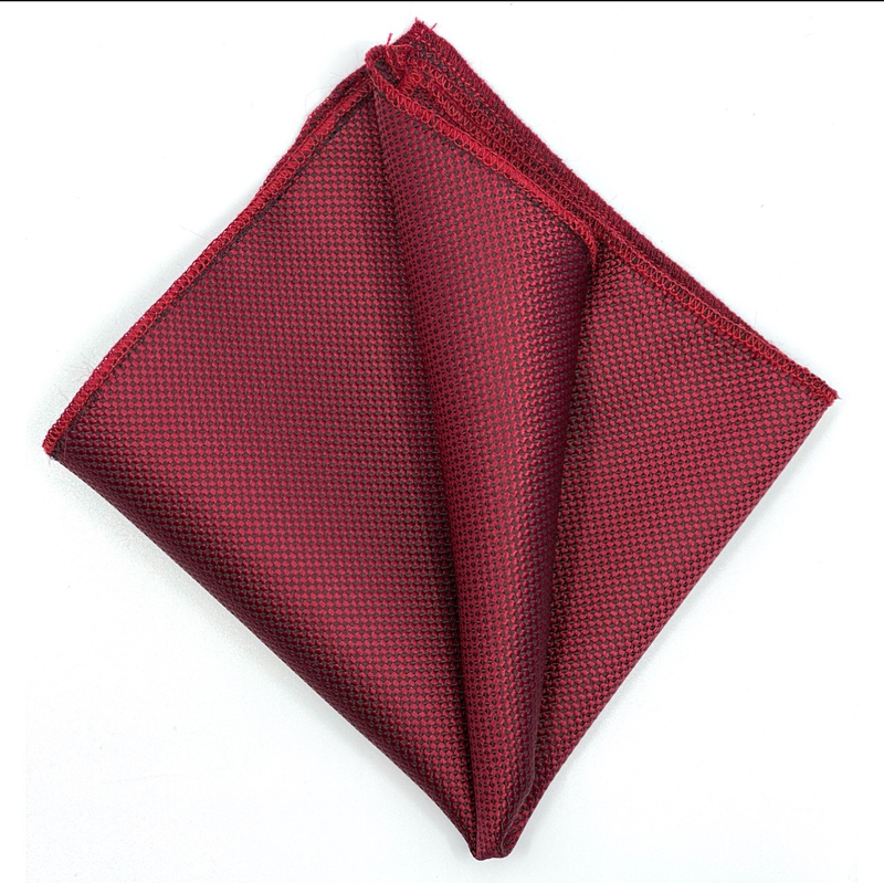 Micro-patterned tie with handkerchief image number null
