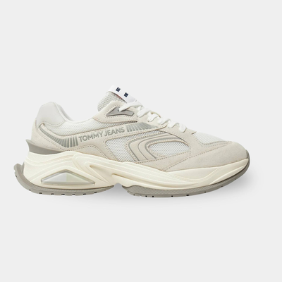 Womens trendy retro runner, White, medium