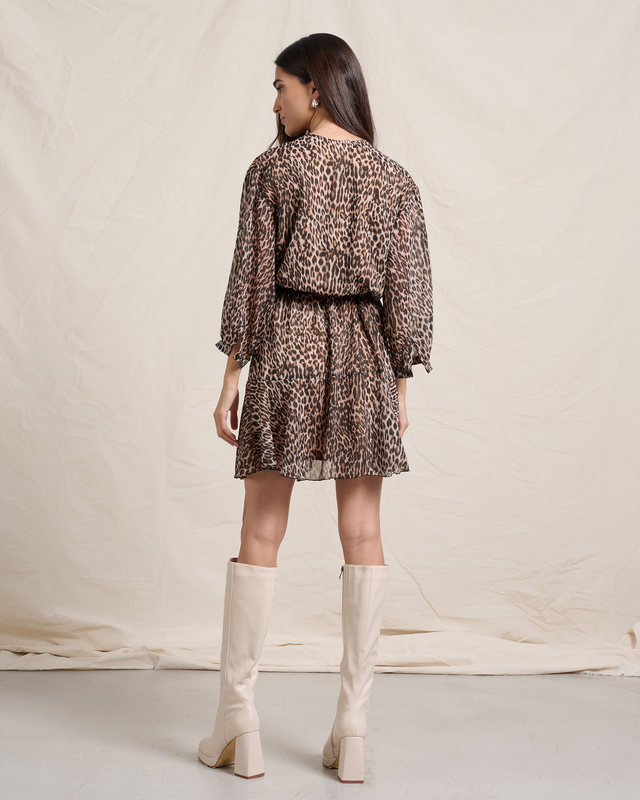 Dress chiffon printed-null