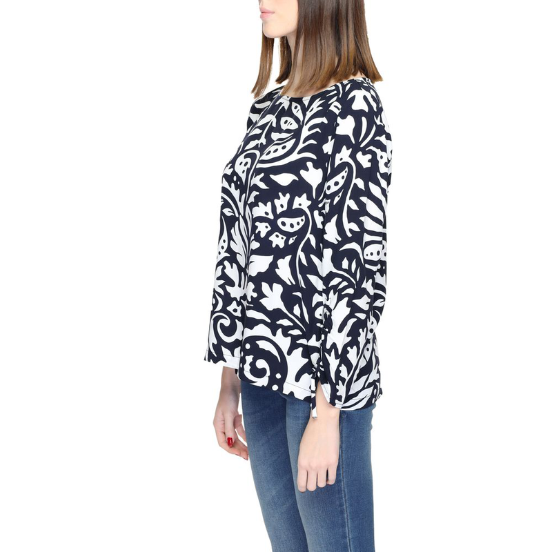 Blue viscose blouse-null