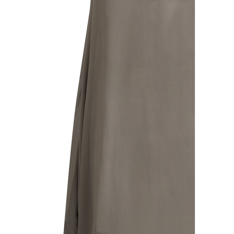 Gray silk casual dress-null