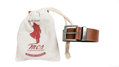 Mcs - leather belt brown