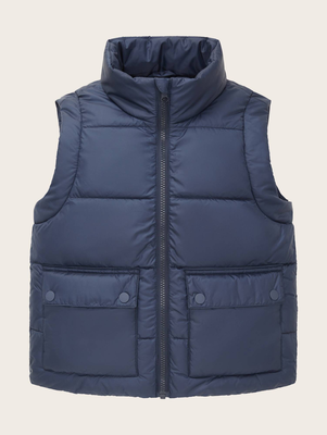 Padded vest μπουφαν παιδικο girl, Indigo Ink Blue, medium