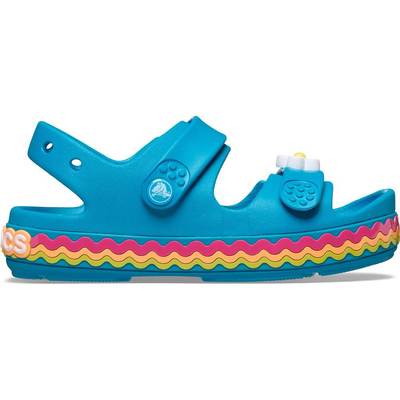 Crocband cruiser ricrac sandal kids, Lagoon, medium