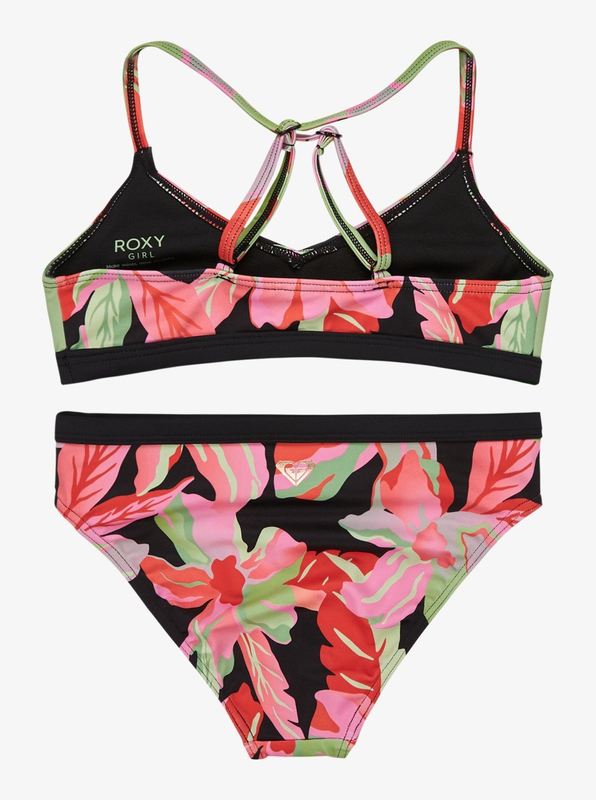Roxy girl's swimwear active athletic tri set image number null
