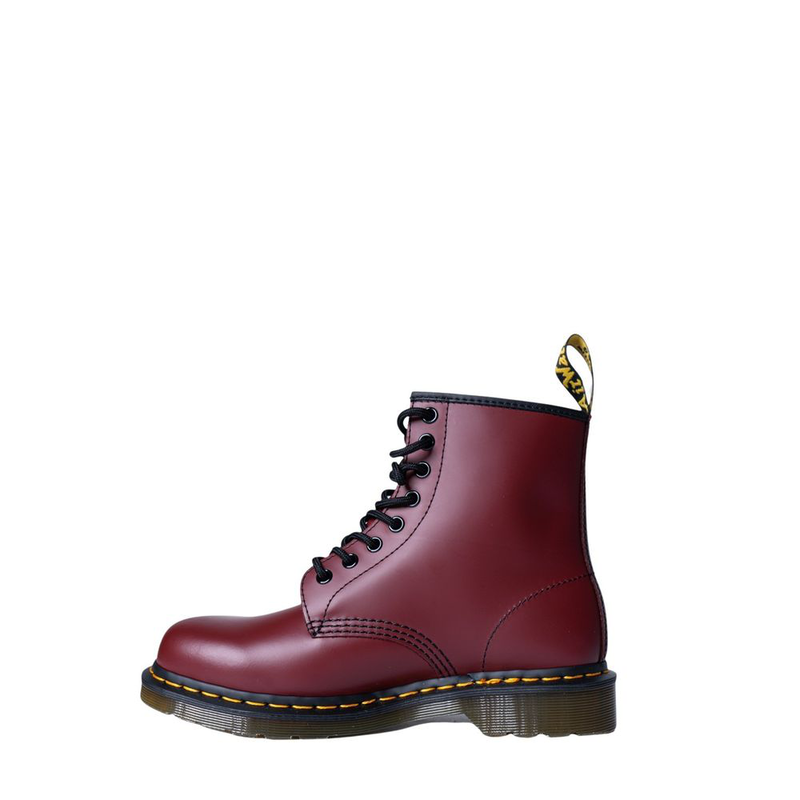 Bordeaux leather lace-up boots-null