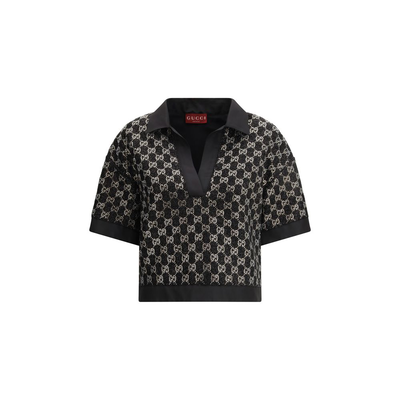 Black viscose shirt, Black, medium