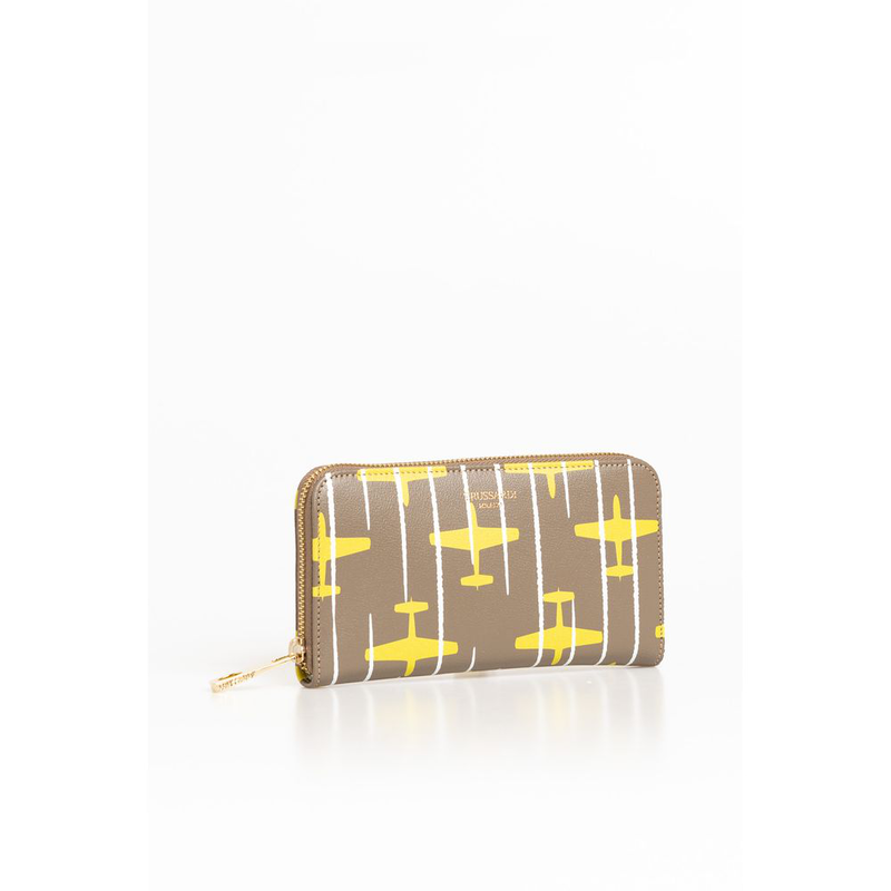 Beige leather women wallet-null