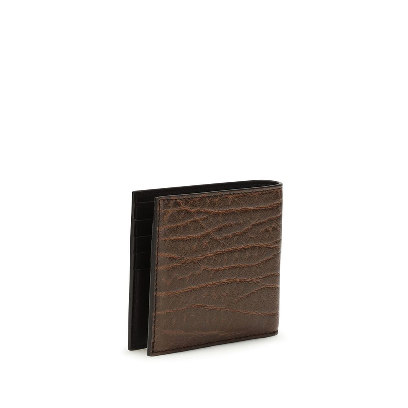 Brown calf leather bos taurus wallet-null